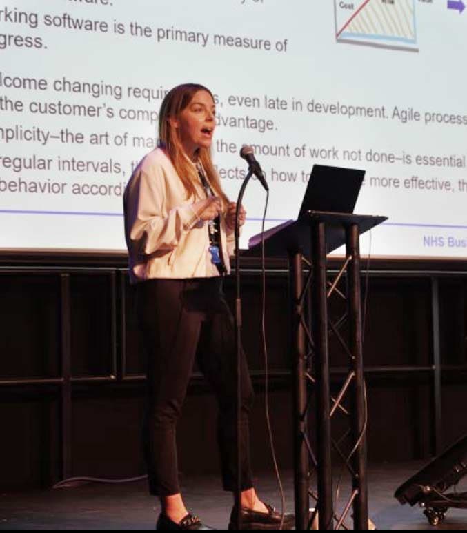 Tori Sutherland at NHS digital and technology conference
